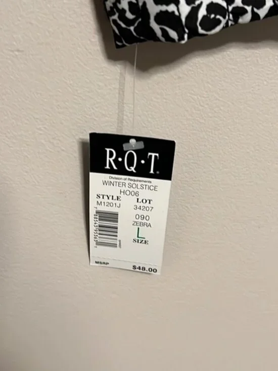 RQT Quilted Women's Zebra Zip Up Lightweight Jacket NWT Size Large - Picture 4 of 11